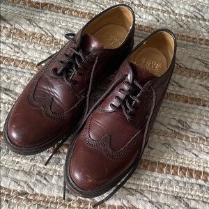 Frye Rich Brown Leather Oxfords
